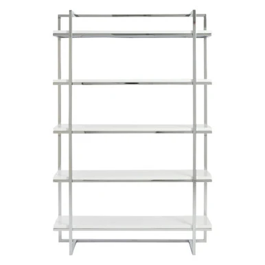 Reza Shelf - White/Chrome - Image 3