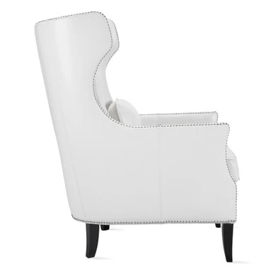 Davis Leather Accent Chair - Image 2