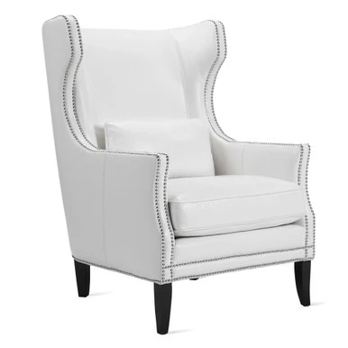 Davis Leather Accent Chair - Image 4