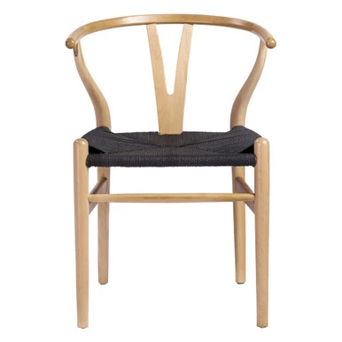 Tia Dining Chair Natural/Black - Set Of 2 - Image 2