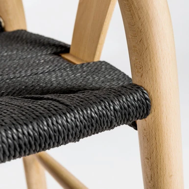 Tia Dining Chair Natural/Black - Set Of 2 - Image 6