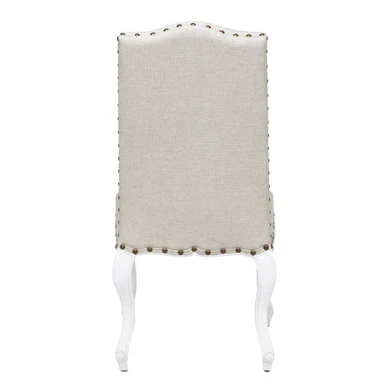 Florette Dining Chair - High Gloss White - Image 3