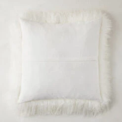 Mongolian Pillow 22" - White