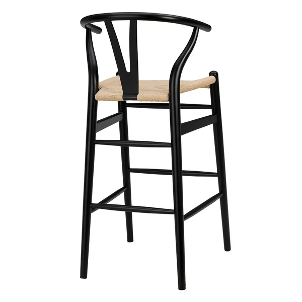 Tia Bar Stool - Black/Natural - Image 4