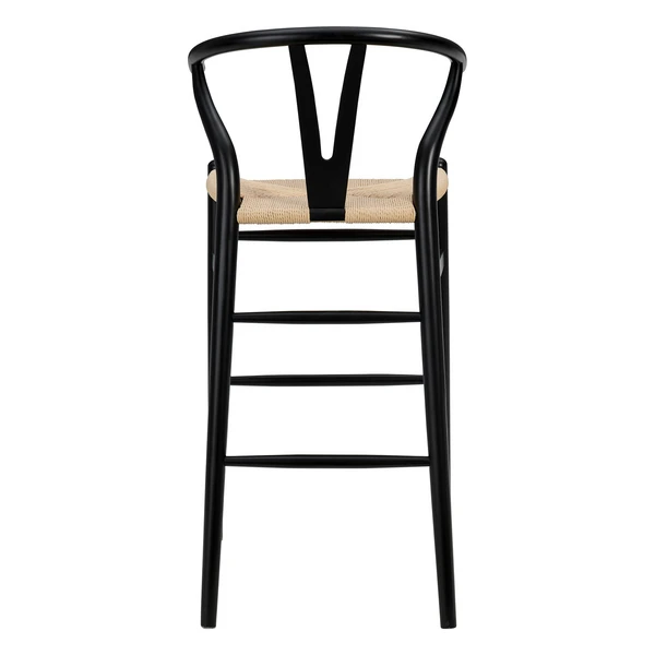 Tia Bar Stool - Black/Natural - Image 5