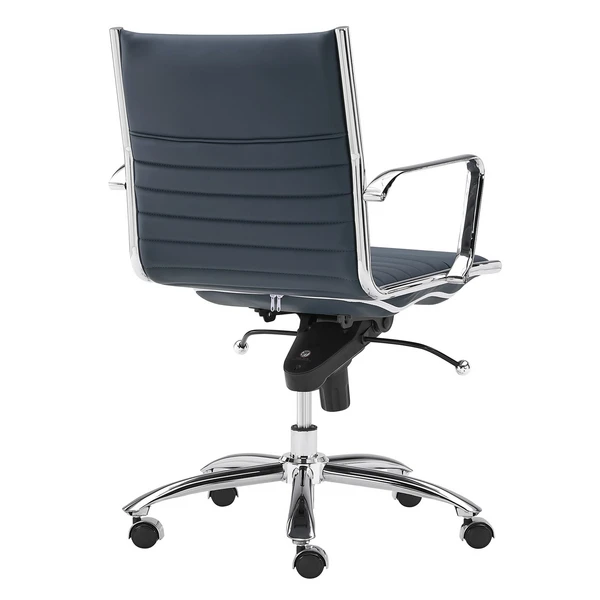 Darby Low Back Office Chair - Blue - Image 5