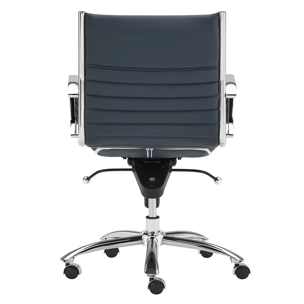 Darby Low Back Office Chair - Blue - Image 6