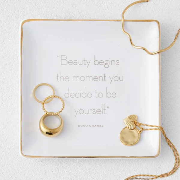 Beauty Begins Trinket Tray - Image 2