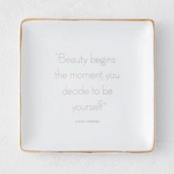 Beauty Begins Trinket Tray
