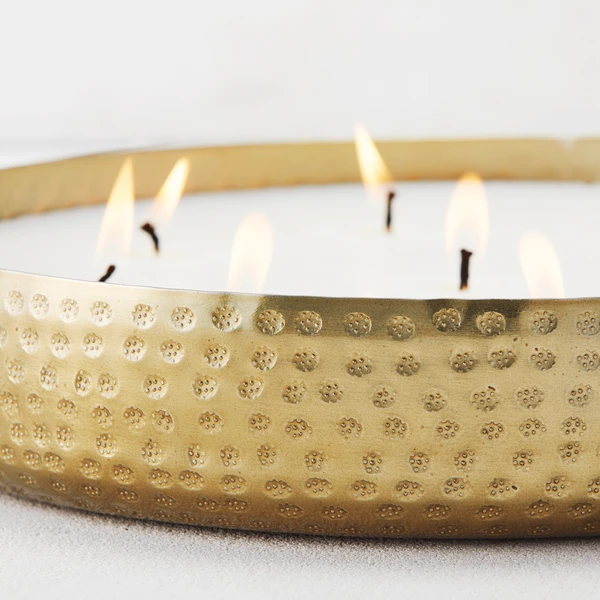 Round Hammered Candle - Image 2