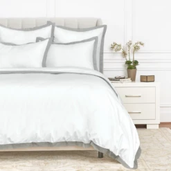 Serenity Border Bedding - White