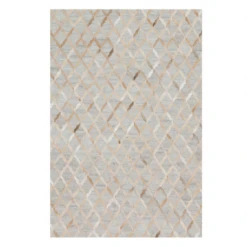 Caswell Hair On Hide Rug - Grey/Sand