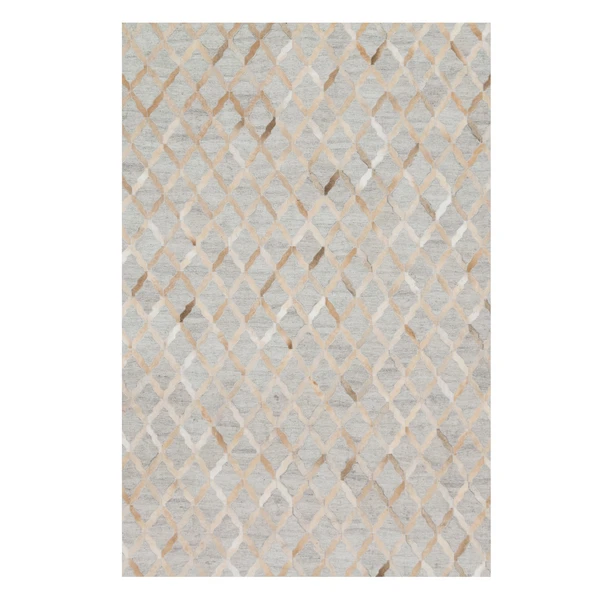 Caswell Hair On Hide Rug - Grey/Sand