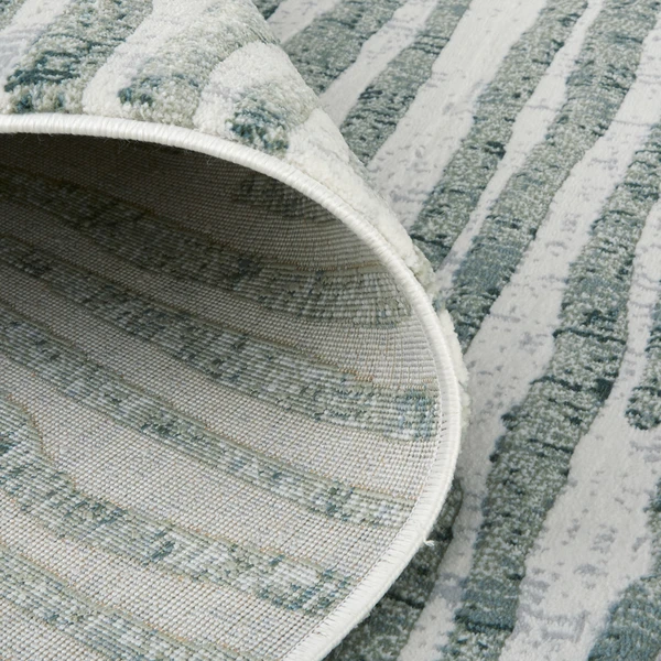 Samantha Rug - Aqua/Grey - Image 2