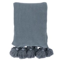 Vista Throw - Sea Fog Blue