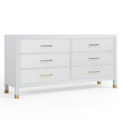 Monterey 6 Drawer Dresser - White